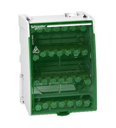 LGY410028 šroubová přípojnice 4p 100A, 28 pozic, Schneider Electric