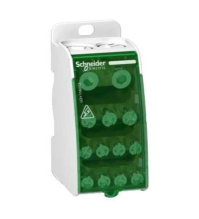 LGY116013 šroubová přípojnice 1p 160A, 13 pozic, Schneider Electric