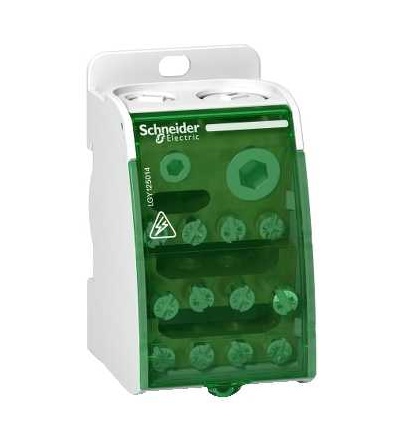 LGY125014 šroubová přípojnice 1p 250A, 14 pozic, Schneider Electric