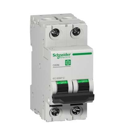 M9F11206 MULTI9 C60N 2P 6A C 10kA OEM, Schneider Electric