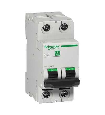 M9F17225 MULTI9 C60L 2P 25A C 25kA OEM, Schneider Electric