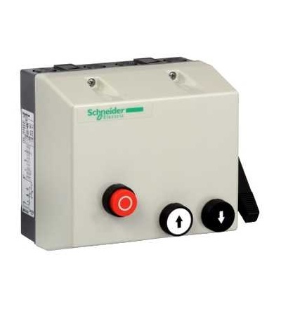 LE8K095M7A59 TeSys LE, reverzační spouštěč ve skříňce, 9A, 220 V AC cívka, N svork., Schneider Electric