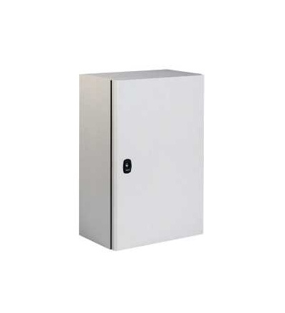 NSYS3D4420P Spacial S3D plné dveře s mont. panelem V400xŠ400xH200 IP66 IK10 RAL7035., Schneider Electric