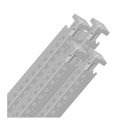 NSYSFV16 Sada 4 stojin pro Spacial SF výška: 1600mm. RAL 7035., Schneider Electric