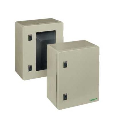 NSYPLM3025G Wall-mounting enclosure polyester monobloc IP66 H308xW255xD160mm, Schneider Electric