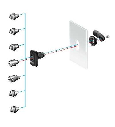 NSYAEDLT6S3D Trojúhelníková vložka 6, 5 CNOMO pro Spacial S3D, Schneider Electric