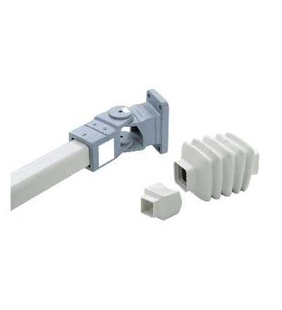 NSYCMUMA80 Nástěnný kloub, čtverec 80mm, ocel. odlitek RAL 7040. pro S3CM rozv., Schneider Electric