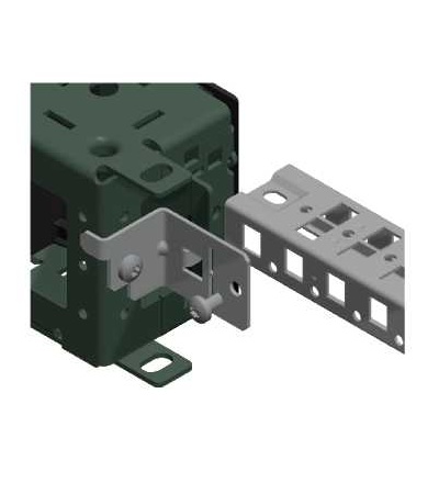 NSYSPCR Držák pro upevnění příčníku v soklu, rozteč 25mm, Schneider Electric