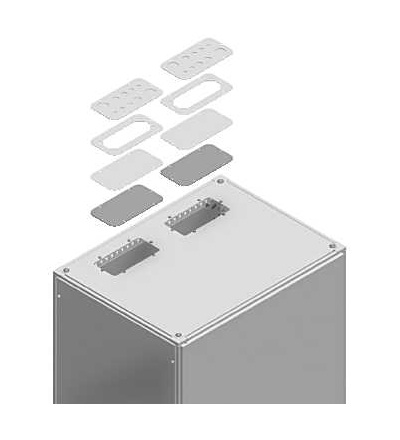 NSYSRCE660 Spacial SF střecha s kabelovými otvory, 600x600mm, Schneider Electric