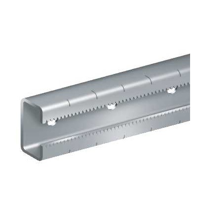 NSYSCR200 Ozub. C-tvar lišty pro velké zatěže. pozink. ocel. množ. 2x2m, Schneider Electric