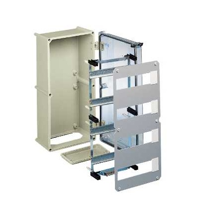 NSYPLS5427DLS48 PLS skříňka, průhl. víko, 54x27x18cm s modulár. distrib. šasi 48mod., Schneider Electric