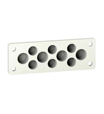 NSYAECPFLA10 Membrána pro kabelové vstupy FL13 s 10 vstupy 4x16mm+6x13mm., Schneider Electric