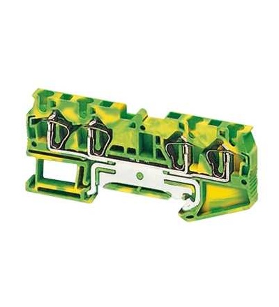 NSYTRR44PE Linergy pružinová svorka, zemnící, 4 body, 4mm2, Schneider Electric