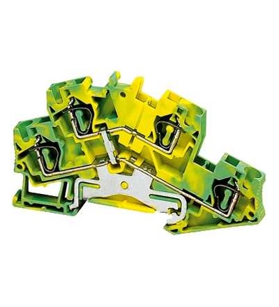 NSYTRR44DPE Linergy pružinová svorka, 2 patra, zemnící 4 body 4mm2, Schneider Electric