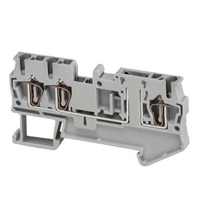 NSYTRR23TB Linergy pružinová svorka rozpojovací, 3 body 4mm2 šedá, Schneider Electric