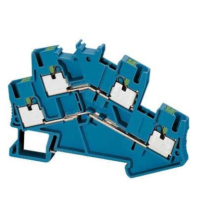 NSYTRP24DBL Linergy vtlačovací svorka, 2 patra, 4 body 2,5mm2modrá, Schneider Electric