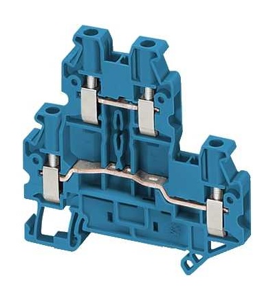 NSYTRV24DBL Linergy šroubová svorka, 2 patra, 4 body, 2,5mm2modrá, Schneider Electric