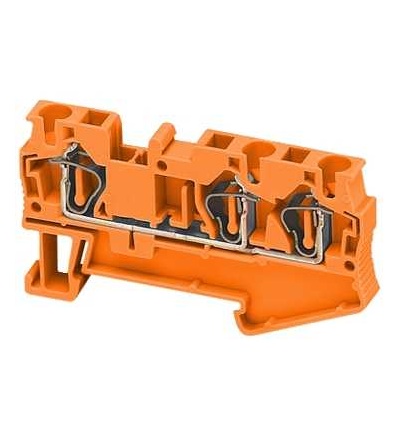 NSYTRR43AR Linergy pružinová svorka, 3 body, 4mm2, oranžová, Schneider Electric