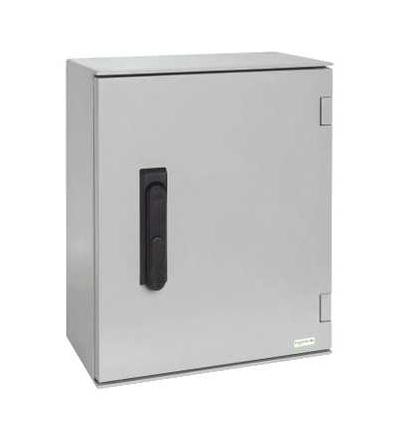NSYPLM86VG Wall-mounting enclosure polyester monobloc IP66 H847xW636xD300mm 3points lock, Schneider Electric