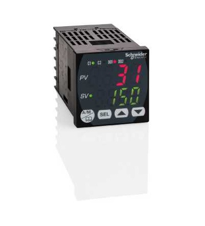 REG48PUNL1LHU Teplotní regulátor REG, 48x48mm, 100..240 V AC, 1 polovodičové relé, Schneider Electric
