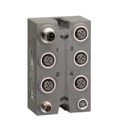TM7BAM4CLA Rozšiřující blok, TM7, IP67, 2AI/2AO, 0-20mA, M12 konektor, Schneider Electric