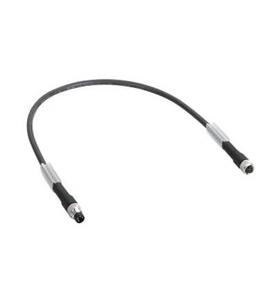 TCSXCNDMDF1V Napájecí kabel, zahnutý, M8, samec/přímý, samice, M8, 1m, Schneider Electric