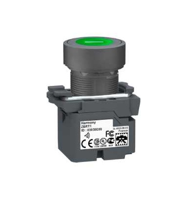 ZB5RTA331 XB5 vysílač, ? 22mm plastová hlava, bílá I na zeleném podkladě, Schneider Electric