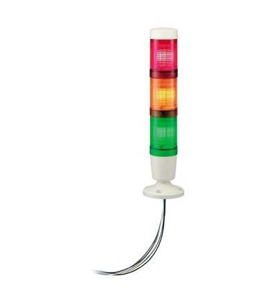 XVMB2RAGWSB Světelný sloupek bez bzučáku+3 světelné jednotky, O 45mm, 24 V AC/DC, Schneider Electric