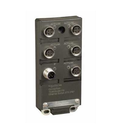 TCSESU051F0 Ethernet ConneXium spínač 5x10BASE-T/ 100BASE-TX porty, 24 V DC, IP67, M12, Schneider Electric