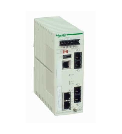 TCSESM043F2CU0 Ethernet TCP/IP řízený spínač, ConneXium, 2TX/2FX, multimode, Schneider Electric