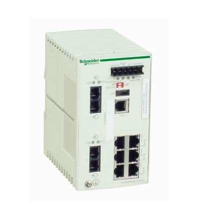 TCSESM083F2CS0 Ethernet TCP/IP řízený spínač, ConneXium, 6TX/2FX, single mode, Schneider Electric