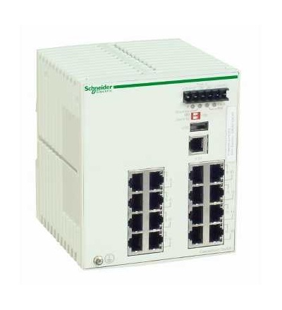 TCSESM163F23F0 Ethernet TCP/IP řízený spínač, ConneXium, 16 portů pro měď, Schneider Electric