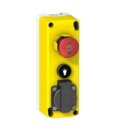 XALFK2001E Skříň revizní jízdy XAL-F, pro revizi výtahu, 1 zapuš. tlač., s návratem, Schneider Electric