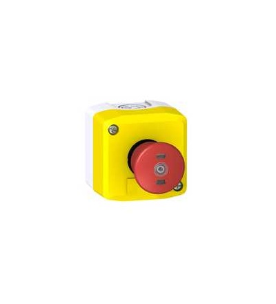 XALFKT6445G1 Skříň revizní jízdy XAL-F, 1 hřibová hlava nouzové zastav. tl., 1Z+1V, Schneider Electric