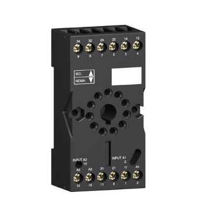 RUZSC2M Patice RUZ, jednostranná patice, 12A, < 250 V, konektor, pro relé RUMC2.., Schneider Electric