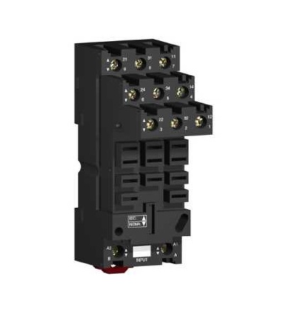 RUZSF3M Patice RUZ, jednostranná patice, 12A, < 250 V, konektor, Schneider Electric
