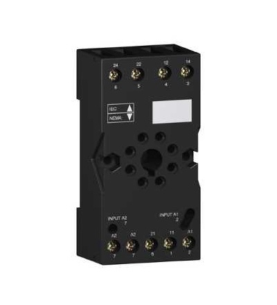 RUZC2M Patice RUZ, oboustranná patice, 10A, < 250 V, konektor, pro relé RUMC2.., Schneider Electric