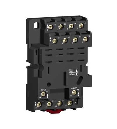 RPZF4 Patice RPZ-oboustranná patice-16A-< 250 V-šroubová svorka-pro relé RXM4..-4p, Schneider Electric