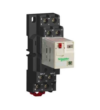 RPZF2 Patice RPZ-oboustranná patice-16A-< 250 V-šroubová svorka-pro relé RXM2..-2p, Schneider Electric