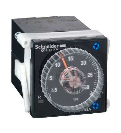 RE48ATM12MW časové relé-zpožděné sepnutí-0,02 s..300 h-24..240 V AC/DC-2 přepínací kontakty, Schneider Electric
