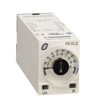 REXL2TMP7 Miniaturní čas.relé, zpož. sepnutí, 0,1 s..100 h, 230 V AC, 2 přep., Schneider Electric
