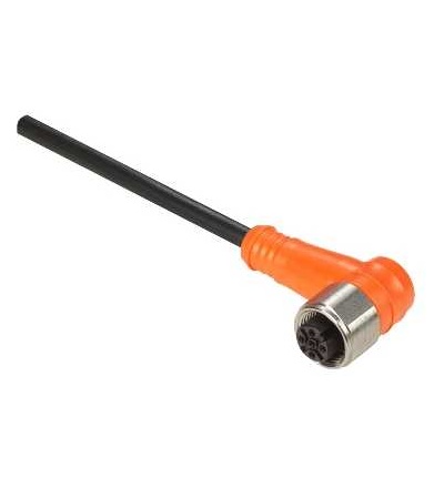 XZCPA1241L5 Kabel s konektoremXZ, samice zahnutá, M12, 4 pin, kabel PVC 5m, Schneider Electric