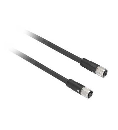 XZCRB4444P14L05 Propojovací kabel XZ, samice přímý M12 12-pin, samice přímý M12 12-pin, 0,5m, Schneider Electric