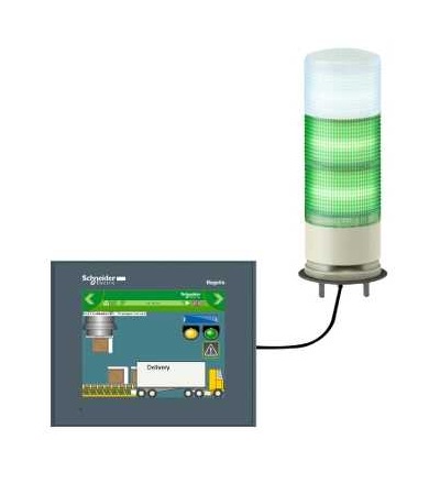 XVGU3SWV Signální sloup sestavený a předzapoj.- vícebarevný s USB-? 60-přímá montáž, Schneider Electric