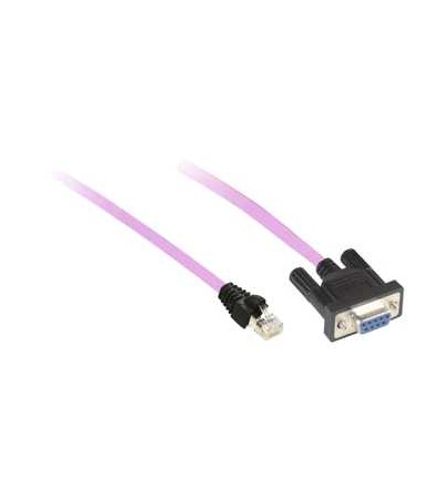 VW3M3805R010 Kabel sběrnice CANopen, pro CANopen sběr., 1m, 1 RJ45, 1 samice SUB-D 9, Schneider Electric