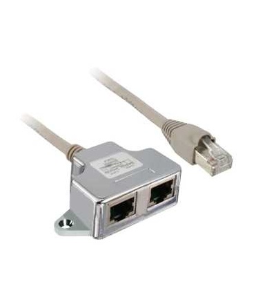 VW3A8306TF10 Modbus “T” rozbočovač, 1xRJ45 samec a 2xRJ45 samice, kabel 1m, Schneider Electric