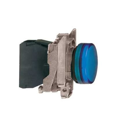 XB4BVBG6EX Kruhová signálka ? 22, IP65, modrá, integrovaná LED, 24..120 V, oka, ATEX, Schneider Electric