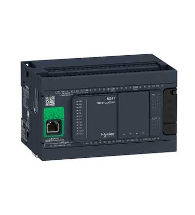 TM241CEC24R PLC Modicon M241 24 IO relé Ethernet CAN master, Schneider Electric