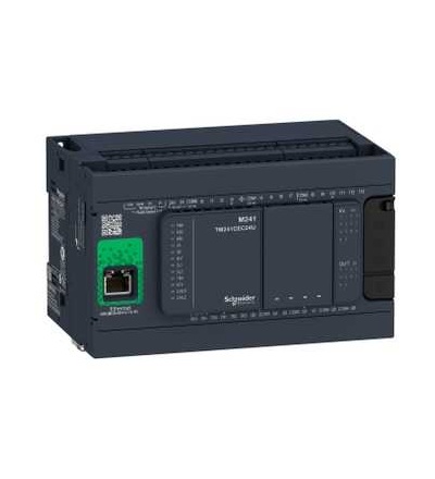 TM241CE24R PLC Modicon M241 24 IO relé Ethernet, Schneider Electric