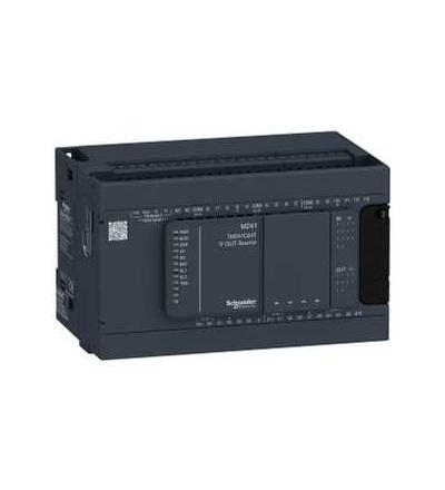 TM241C24T PLC Modicon M241, 14DI, 10DQ (poz.logika), 2x Sériová linka, 1x miniUSB, slot SD, Schneider Electric